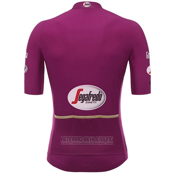 2017 Fahrradbekleidung Giro D'italien Fuchsie Trikot Kurzarm und Tragerhose